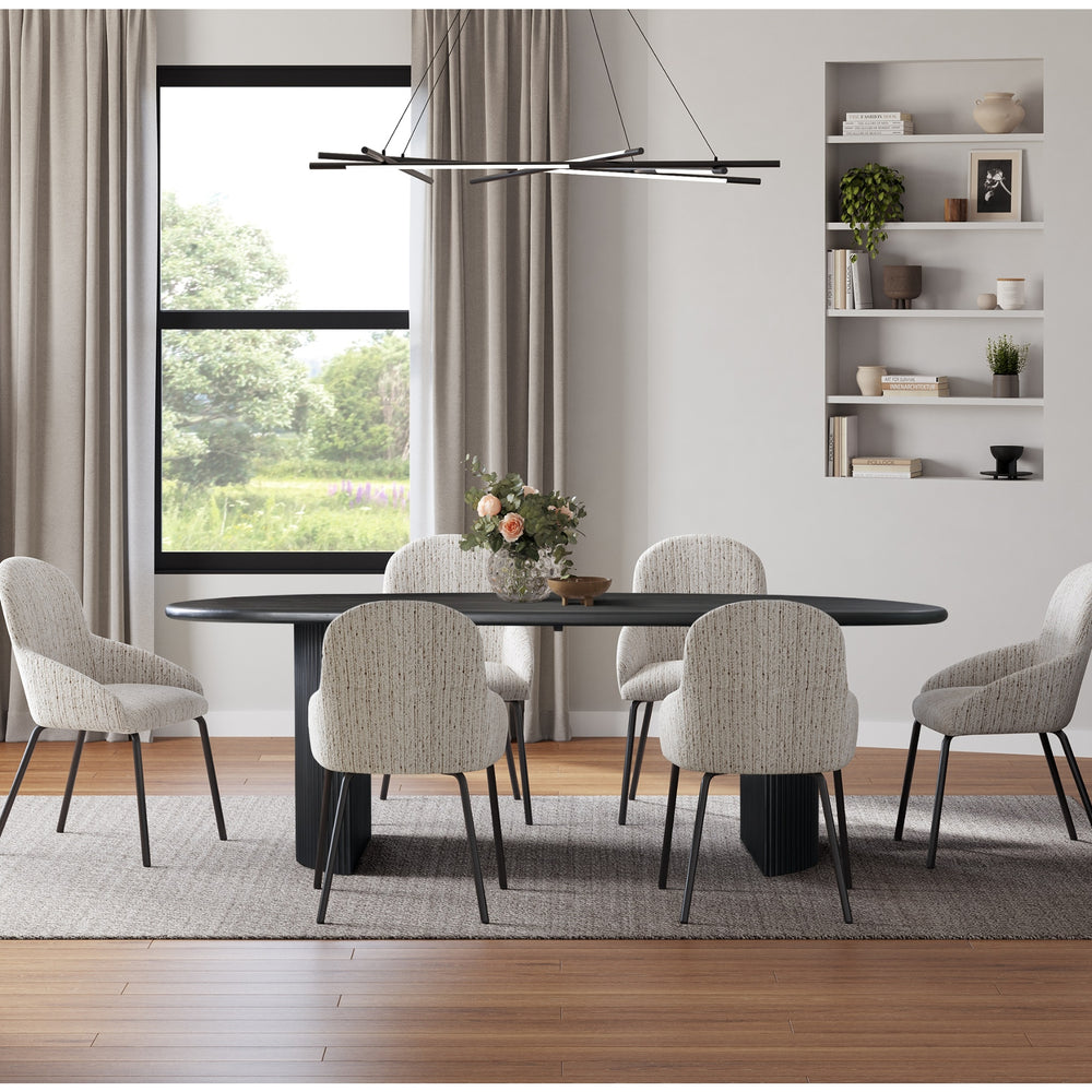 Aniston 92" Oval Dining Table - Black - view 3
