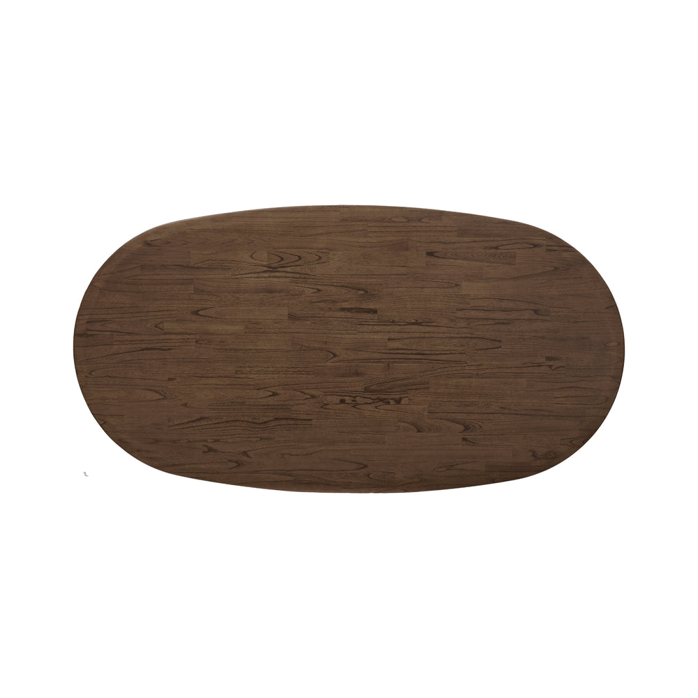 Drego 79" Oval Dining Table - Dark Walnut - view 6
