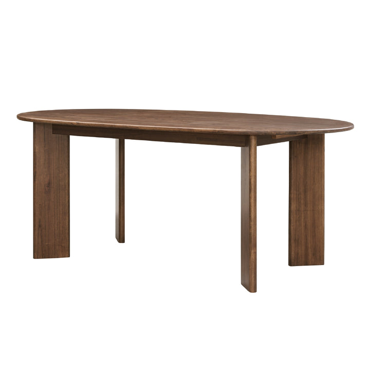 Drego 79" Oval Dining Table - Dark Walnut