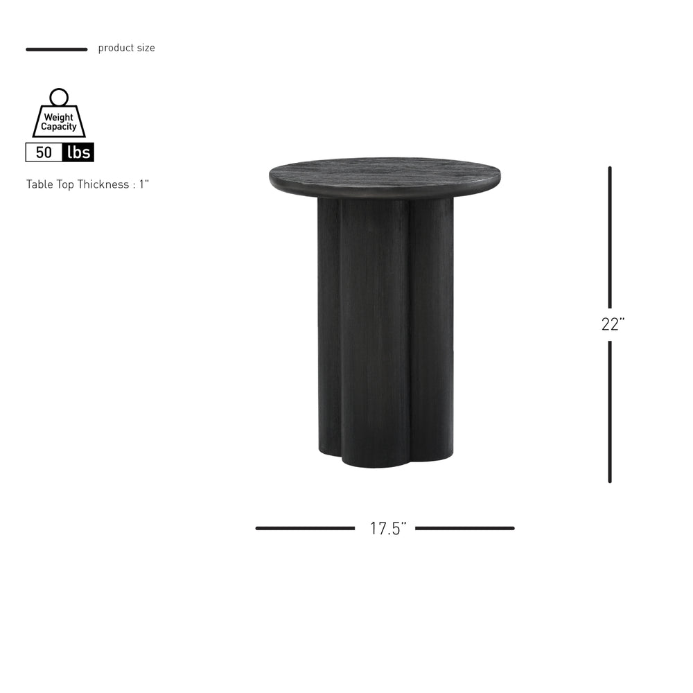 Mayville Side/End Table - Alto Black - view 2
