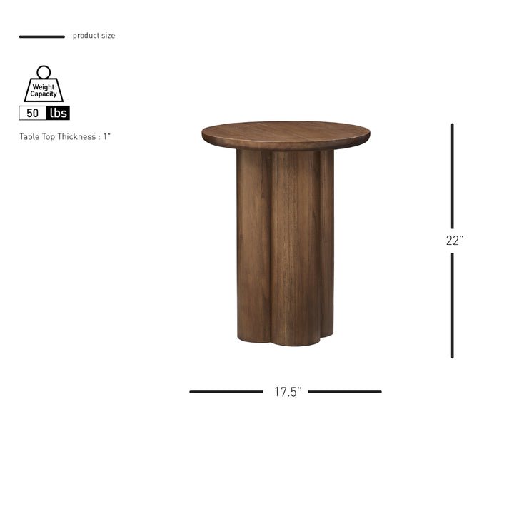 Mayville Side/End Table - Dark Walnut - view 2