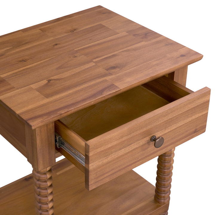 Azella Nightstand/Side Table - Brushed Brown - view 10