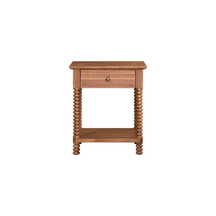 Azella Nightstand/Side Table - Brushed Brown - view 5