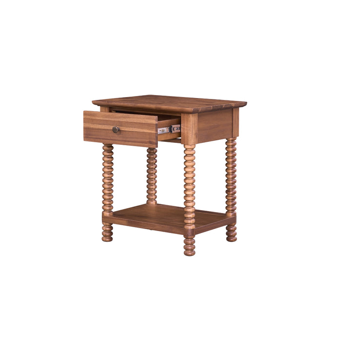 Azella Nightstand/Side Table - Brushed Brown - view 9