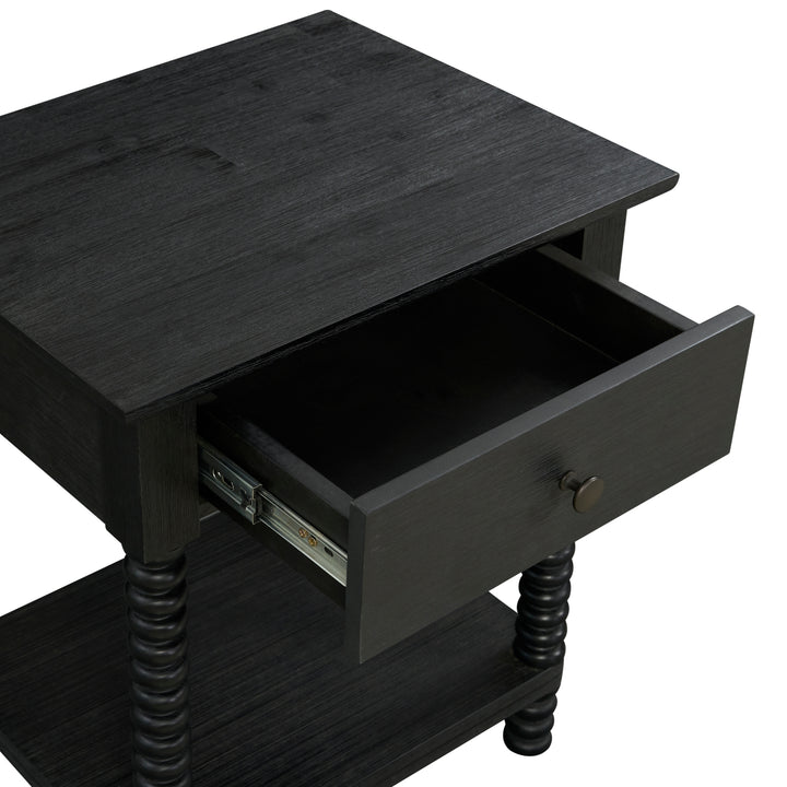 Azella Nightstand/Side Table - Alto Black - view 10