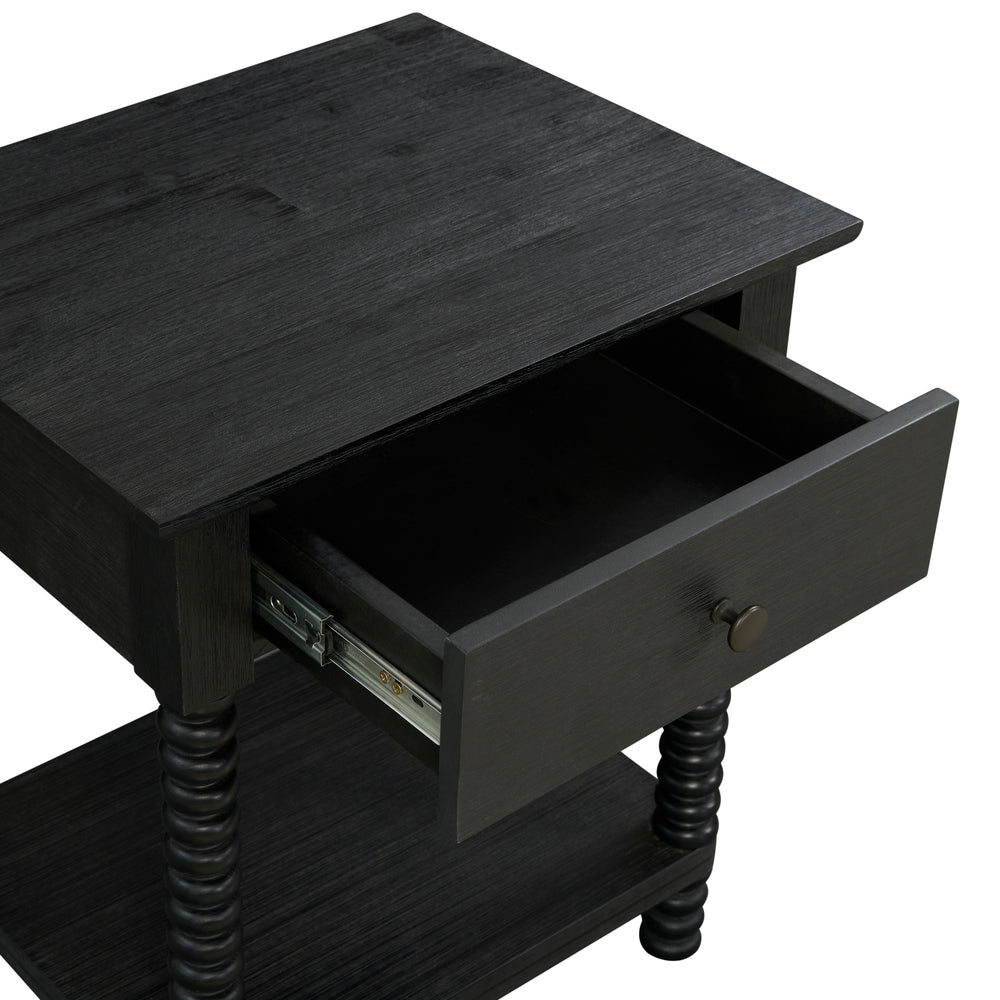Azella Nightstand/Side Table - Alto Black - view 10
