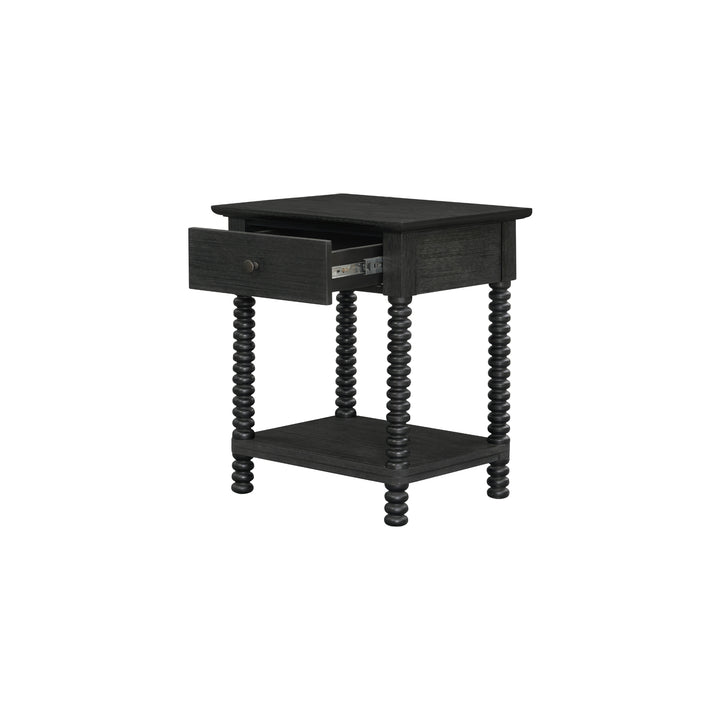 Azella Nightstand/Side Table - Alto Black - view 9
