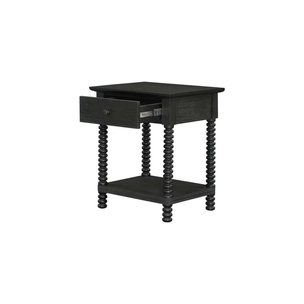Azella Nightstand/Side Table - Alto Black - view 9