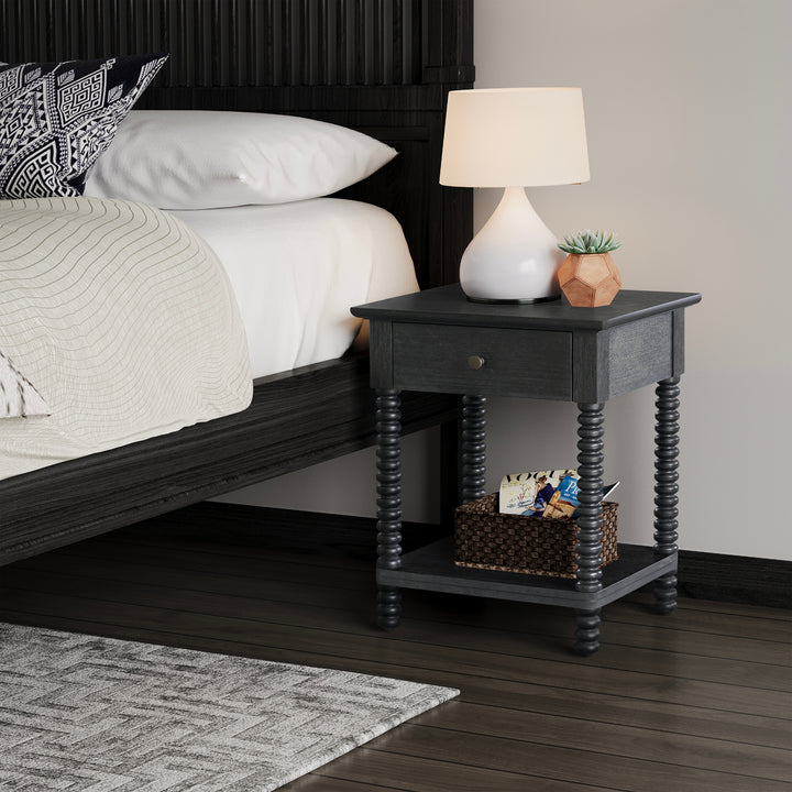 Azella Nightstand/Side Table - Alto Black - view 3