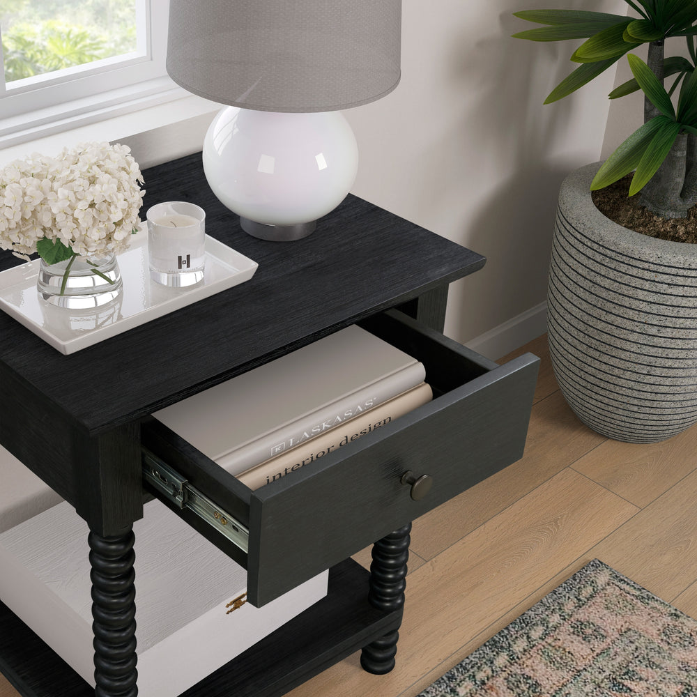 Azella Nightstand/Side Table - Alto Black - view 4