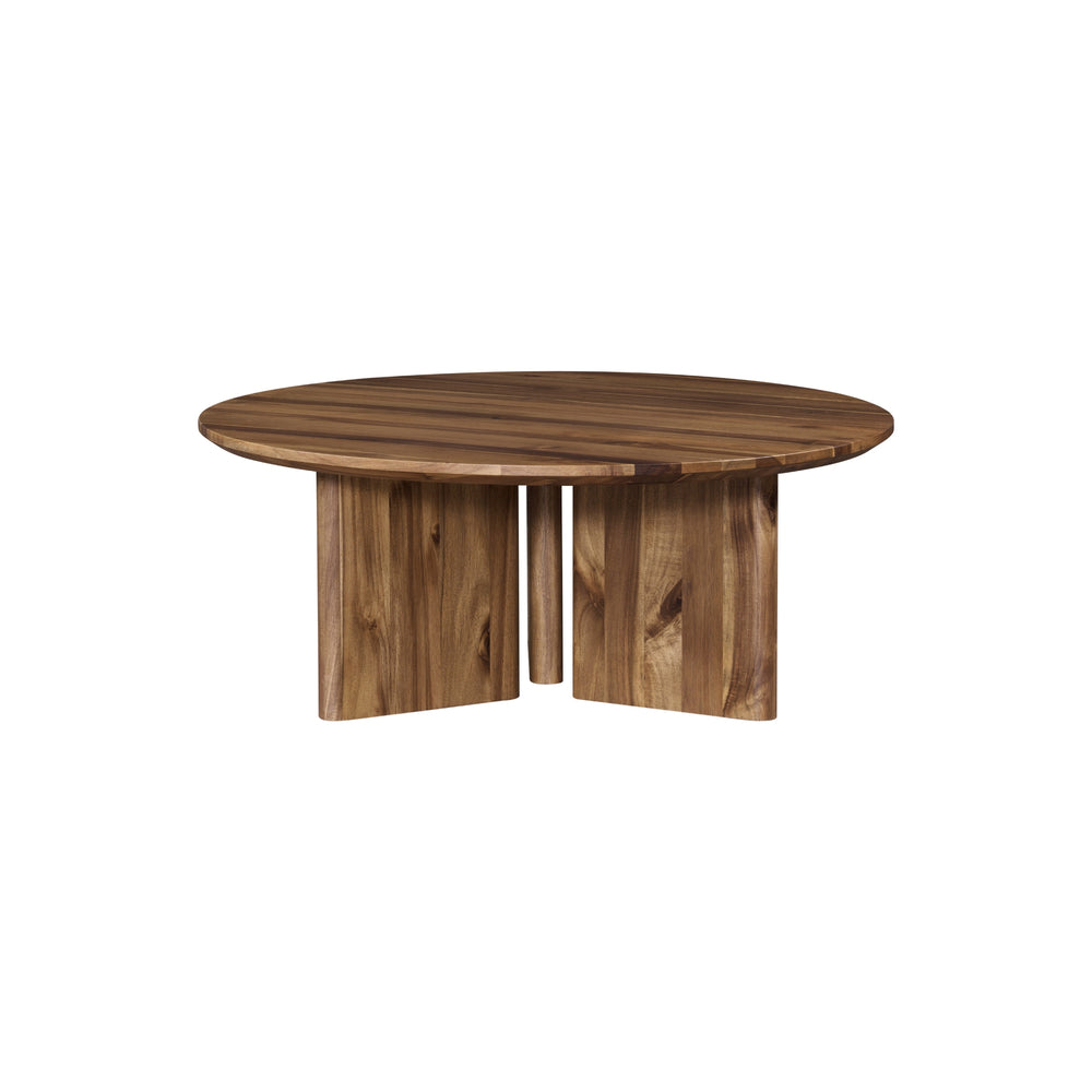 Petrilio Round Coffee Table - Hazelnut Brown - view 4