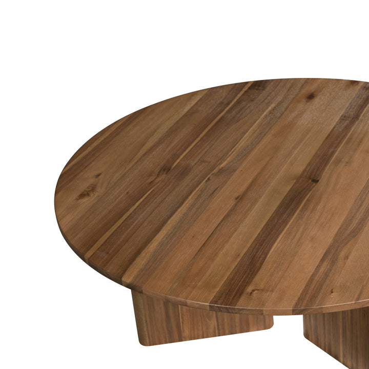 Petrilio Round Coffee Table - Hazelnut Brown - view 6