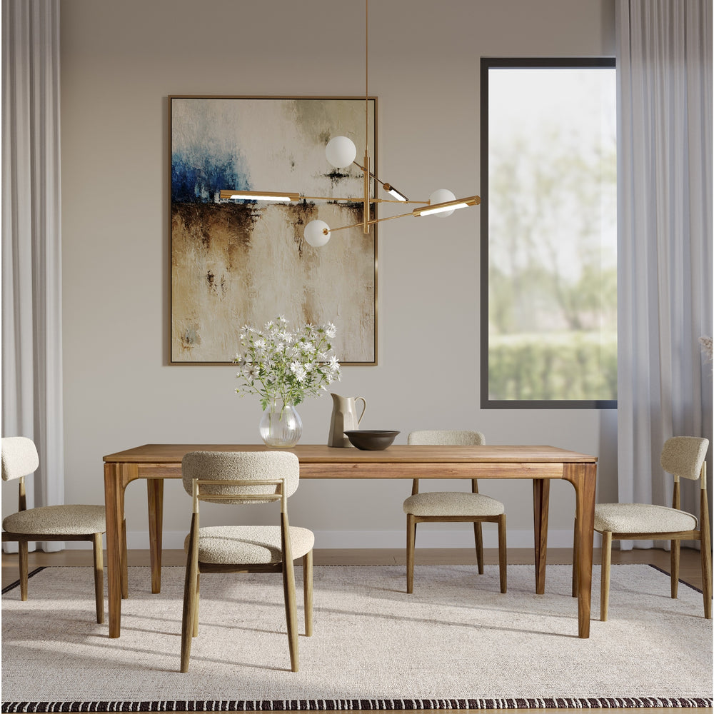 Hereford 79" Dining Table - Hazelnut Brown - view 3