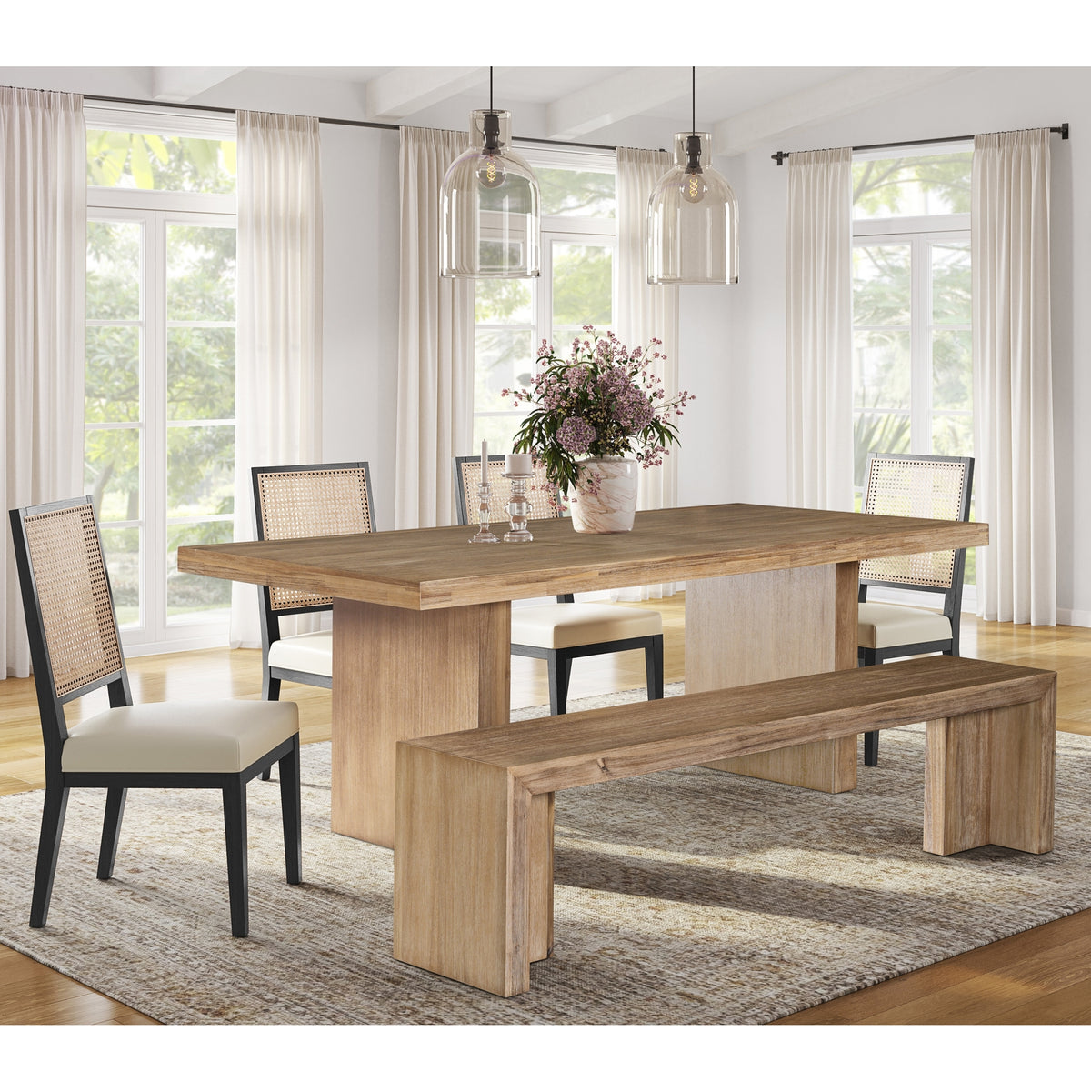 Zerano 84" Dining Table - Brushed Smoke - view 3