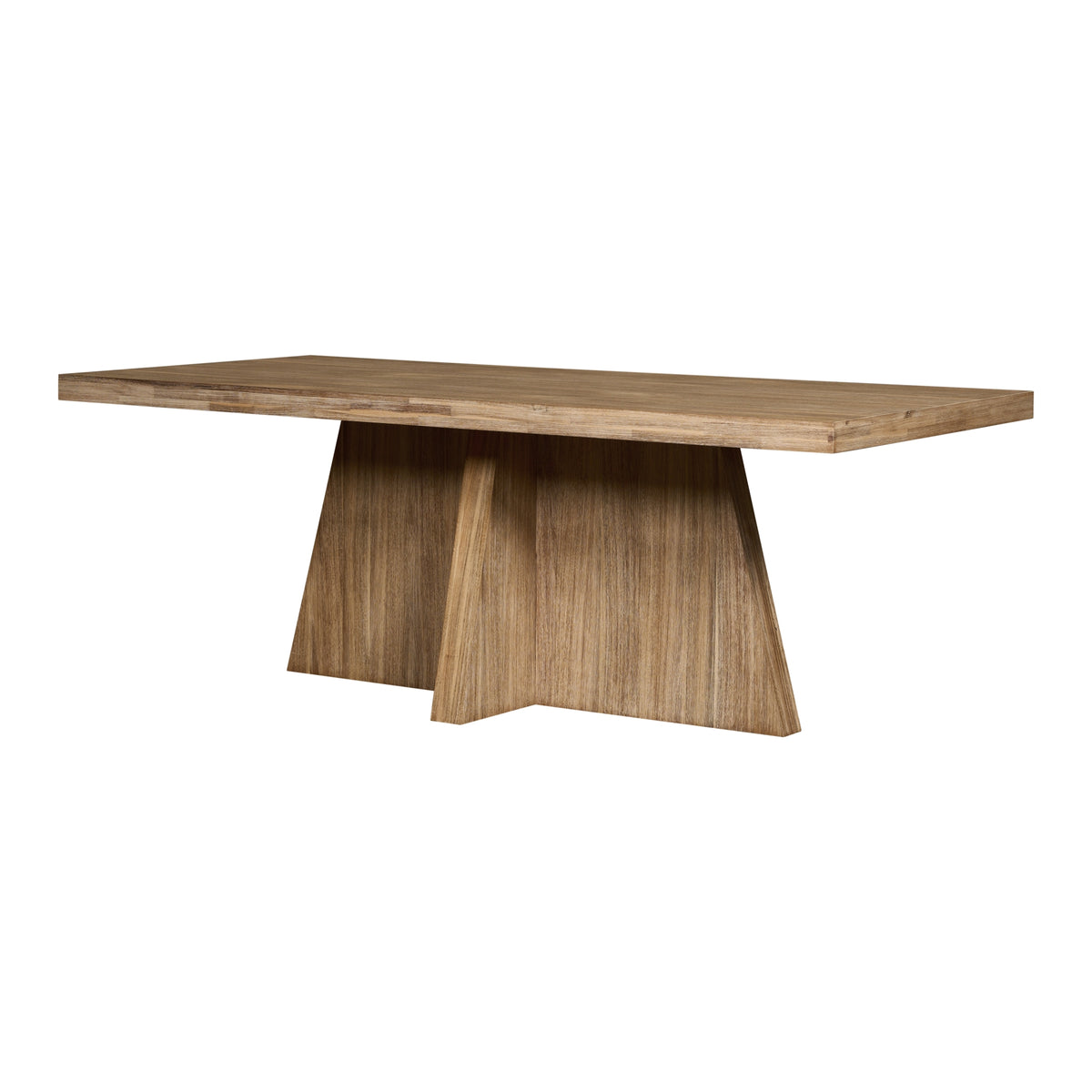 Zerano 84" Dining Table Cross Legs - Brushed Smoke
