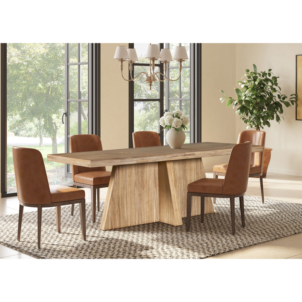Zerano 84" Dining Table Cross Legs - Brushed Smoke - view 4