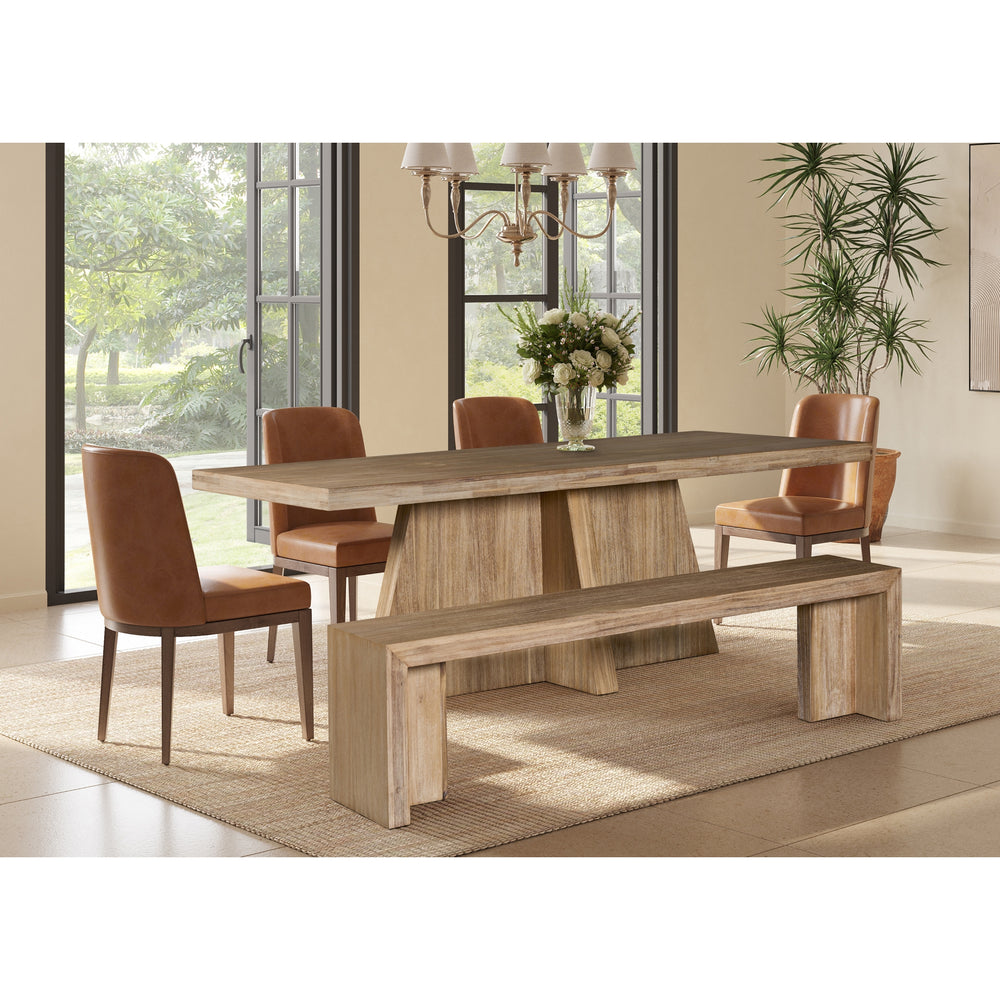 Zerano 84" Dining Table Cross Legs - Brushed Smoke - view 3
