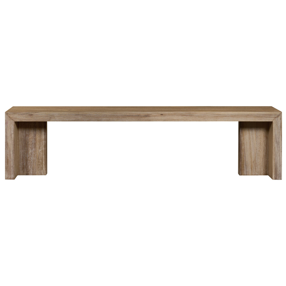 Zerano 74" Dining Bench - Brushed Smoke - view 5
