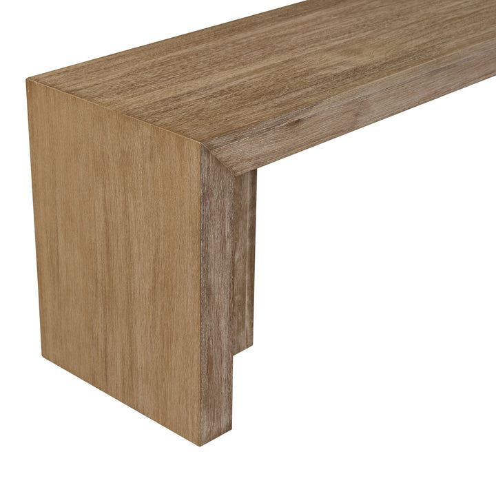 Zerano 74" Dining Bench - Brushed Smoke - view 9