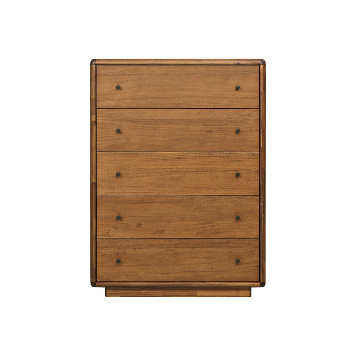 Rosette Dresser 5 Drawers - Hazelnut Brown - view 5