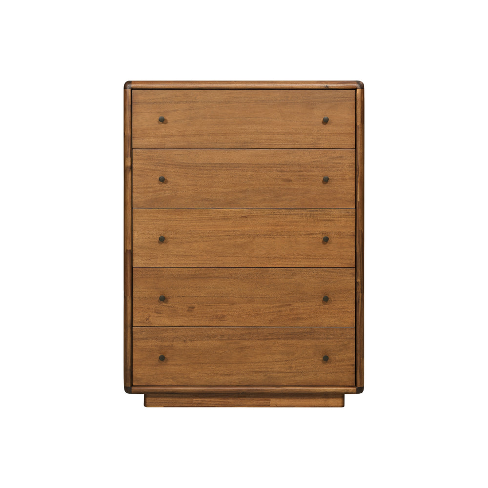 Rosette Dresser 5 Drawers - Hazelnut Brown - view 5
