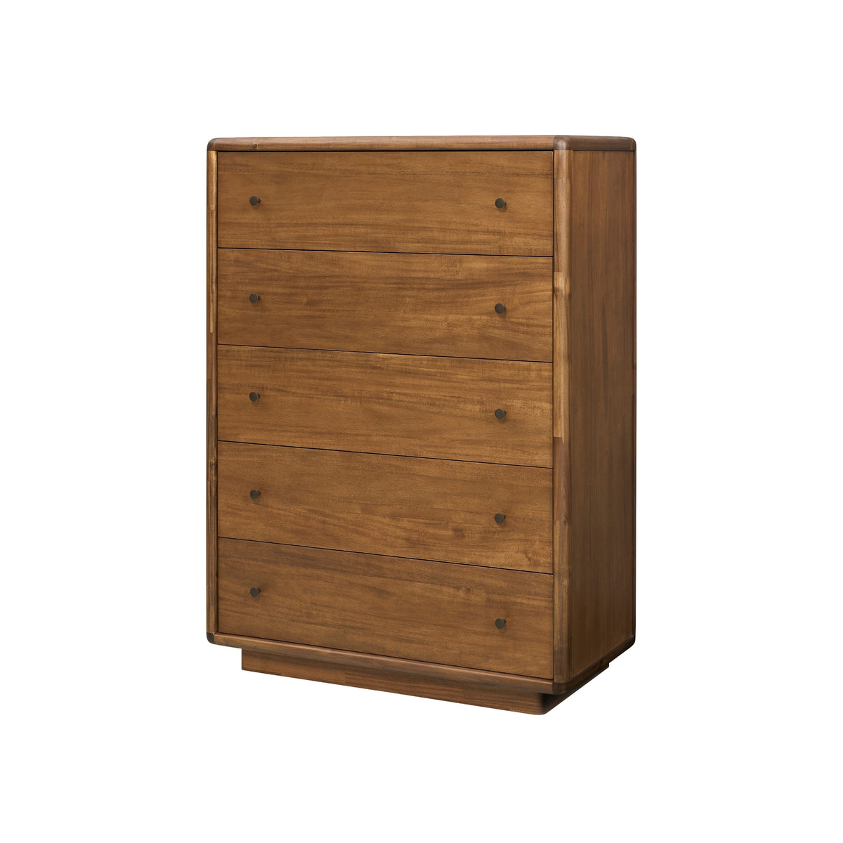 Rosette Dresser 5 Drawers - Hazelnut Brown