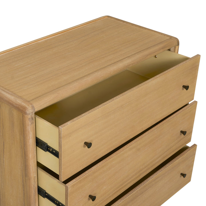 Rosette Dresser 5 Drawers - Light Natural - view 11