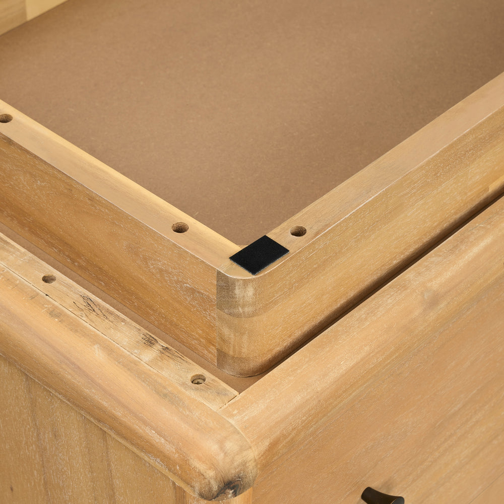 Rosette Dresser 5 Drawers - Light Natural - view 14