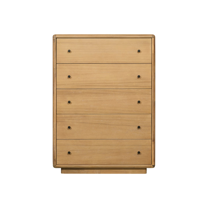 Rosette Dresser 5 Drawers - Light Natural - view 5