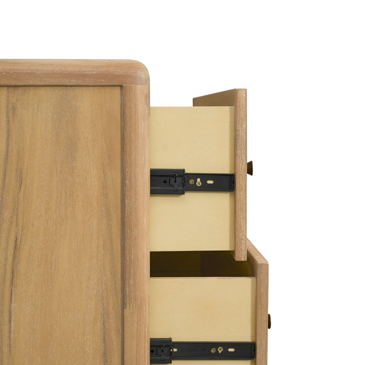 Rosette Dresser 5 Drawers - Light Natural - view 12