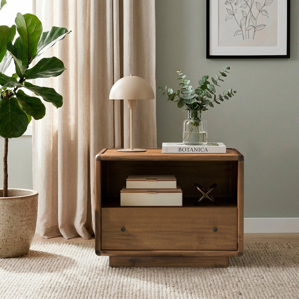 Rosette 32" Nightstand/Side Table - Hazelnut Brown - view 4