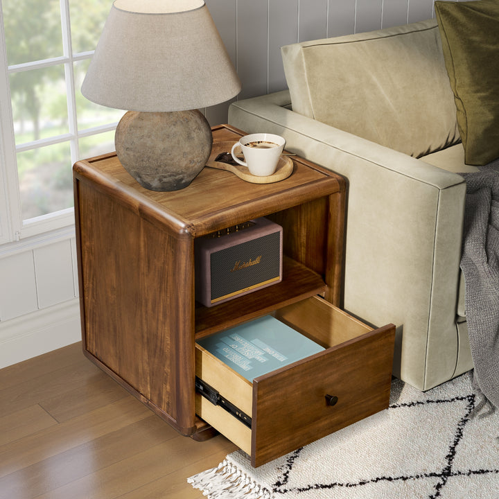 Rosette 19" Nightstand/Side Table - Hazelnut Brown - view 5