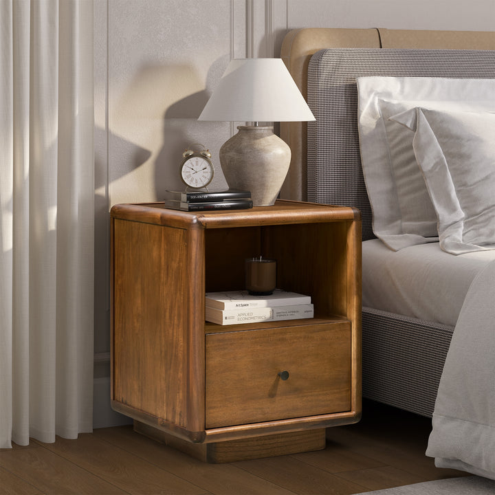 Rosette 19" Nightstand/Side Table - Hazelnut Brown - view 3