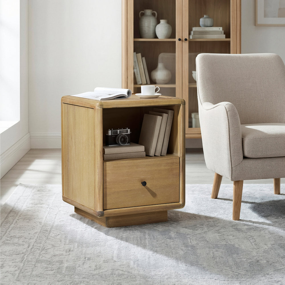 Rosette 19" Nightstand/Side Table - Light Natural - view 3