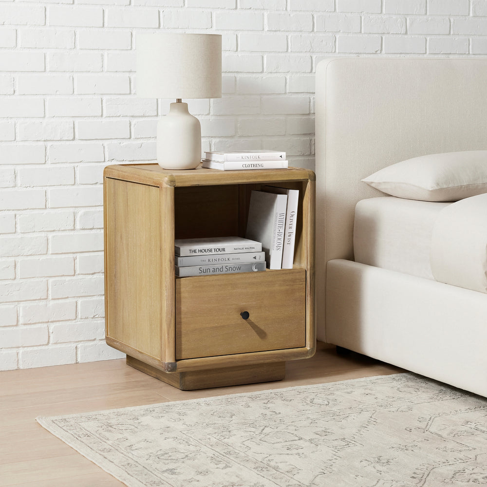 Rosette 19" Nightstand/Side Table - Light Natural - view 4