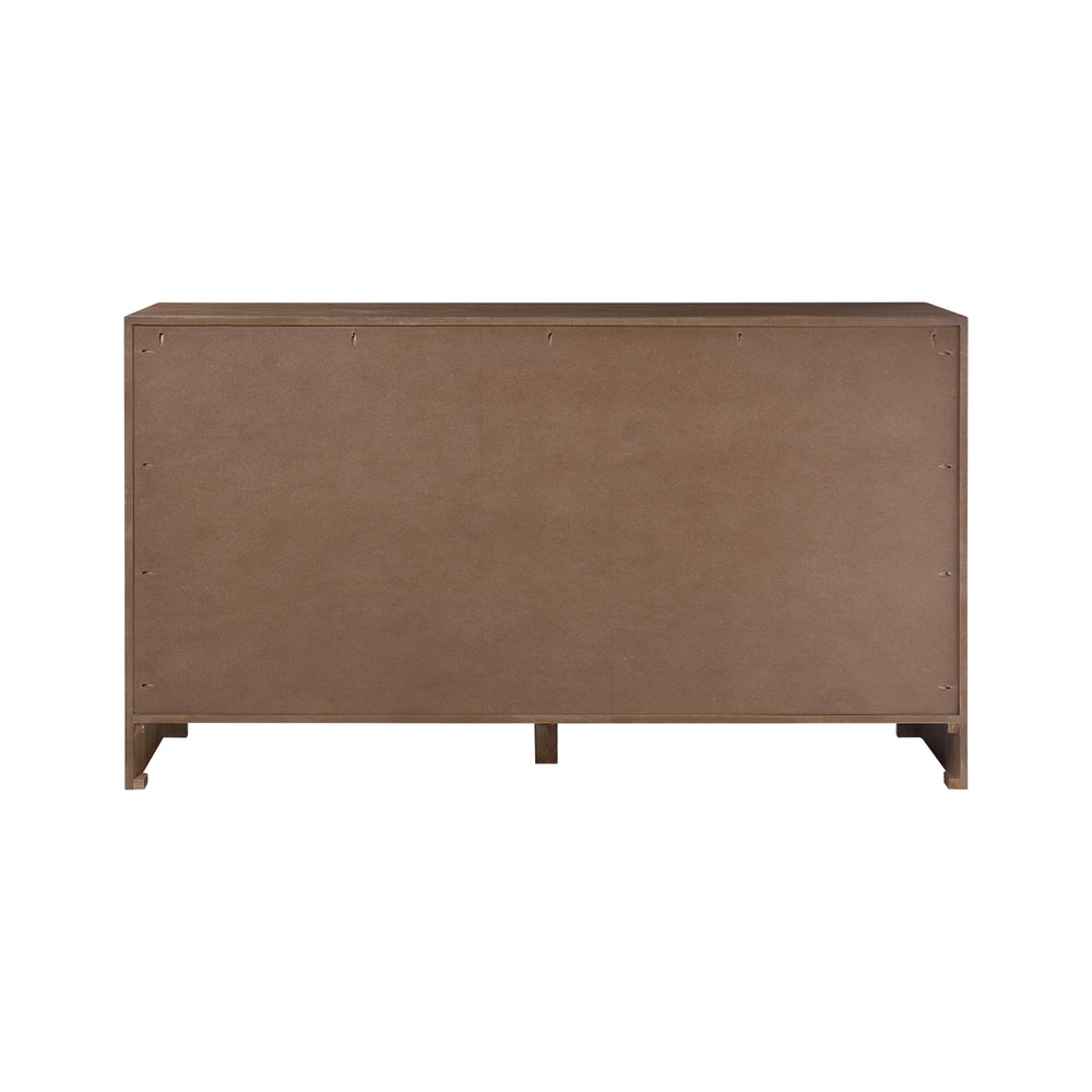 Kingston Herringbone Dresser 6 Drawers - Hazelnut Brown - view 7