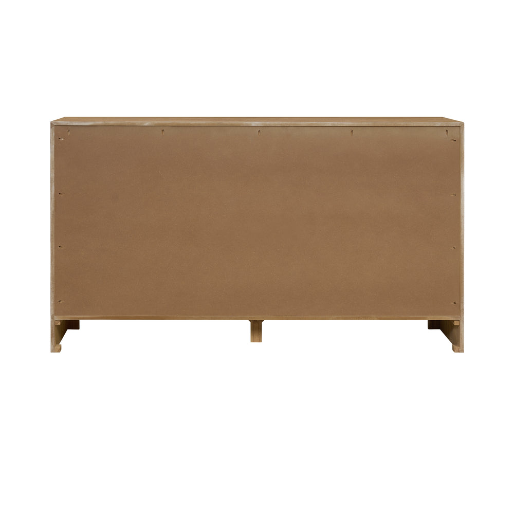 Kingston Herringbone Dresser 6 Drawers - Light Natural - view 7