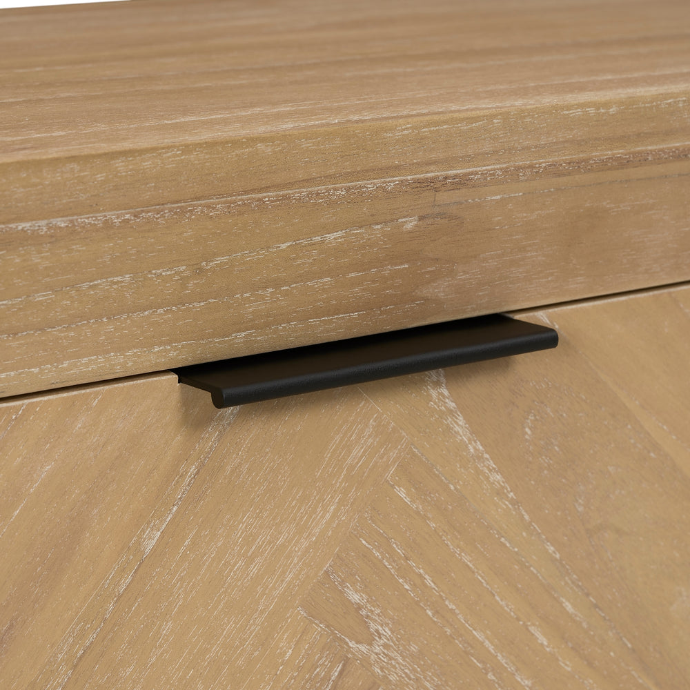 Kingston Herringbone 30" Nightstand/Side Table - Light Natural - view 13