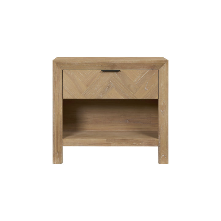 Kingston Herringbone 30" Nightstand/Side Table - Light Natural - view 6