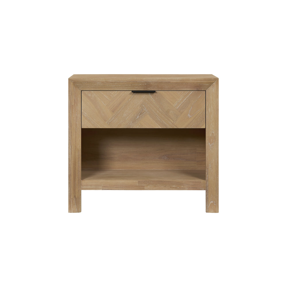 Kingston Herringbone 30" Nightstand/Side Table - Light Natural - view 6