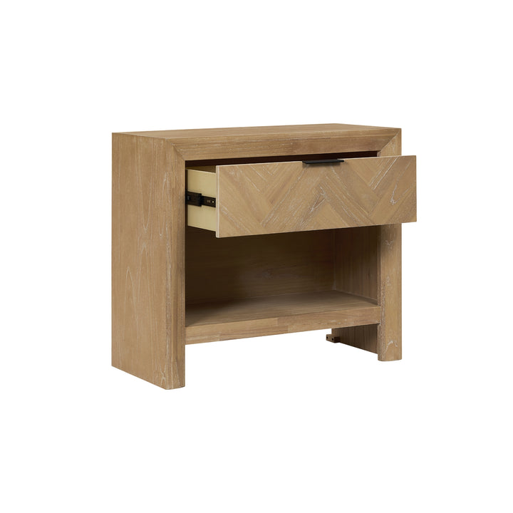 Kingston Herringbone 30" Nightstand/Side Table - Light Natural - view 10