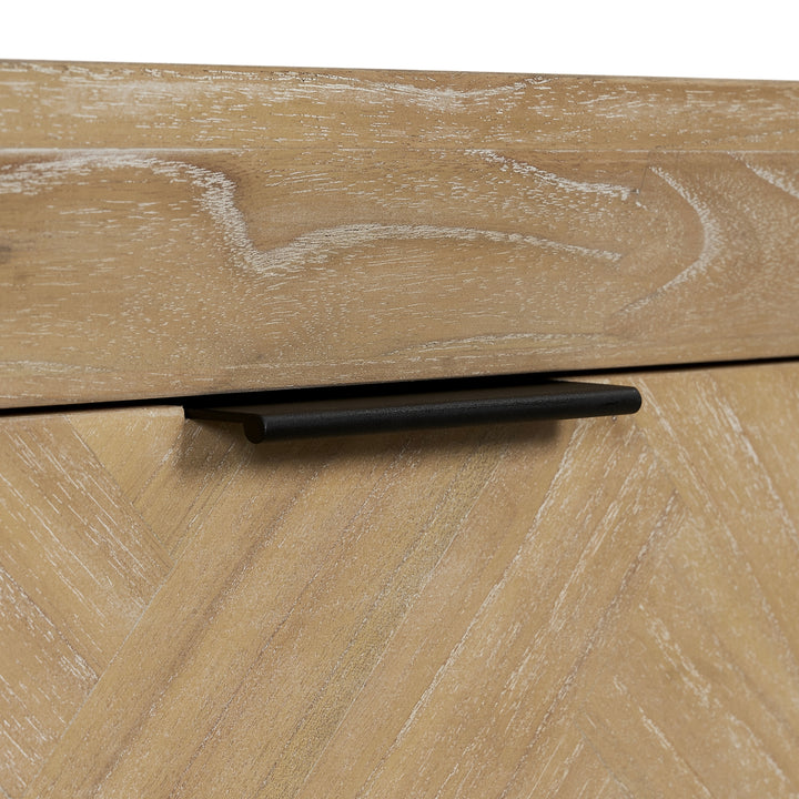 Kingston Herringbone 20" Nightstand/Side Table - Light Natural - view 13
