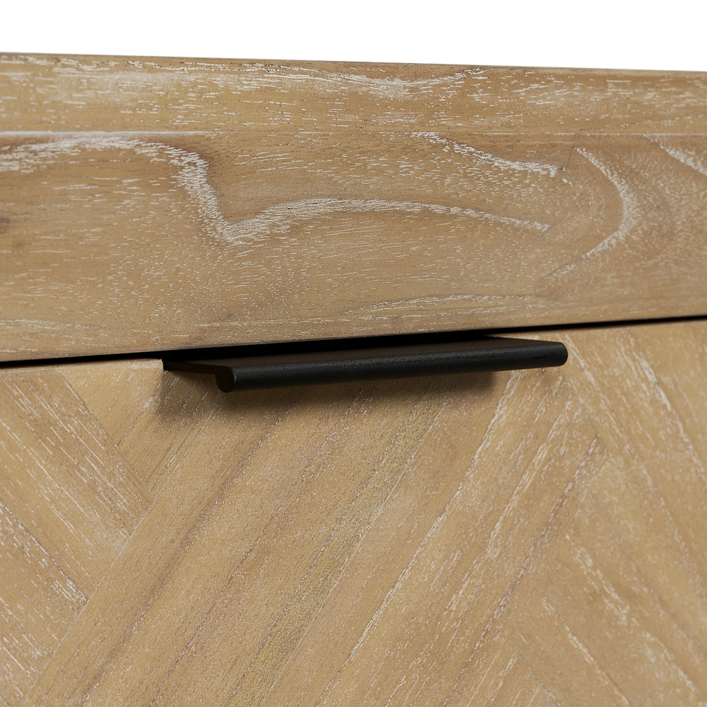 Kingston Herringbone 20" Nightstand/Side Table - Light Natural - view 13