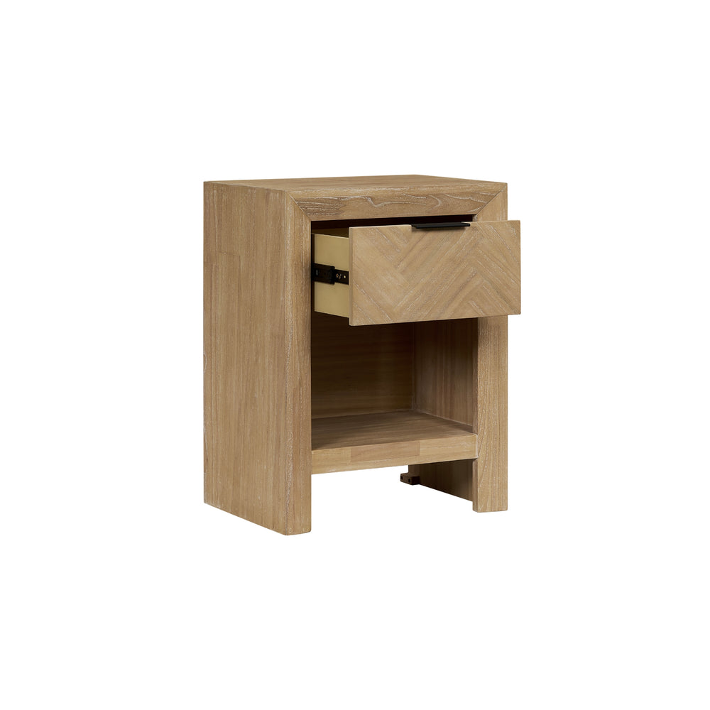 Kingston Herringbone 20" Nightstand/Side Table - Light Natural - view 10