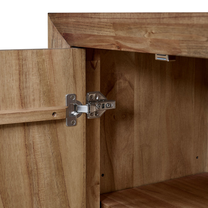 Kingston Herringbone Buffet/Sideboard 4 Doors - Hazelnut Brown - view 11