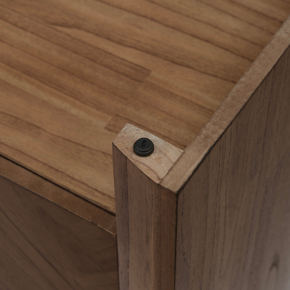 Kingston Herringbone Buffet/Sideboard 4 Doors - Hazelnut Brown - view 13