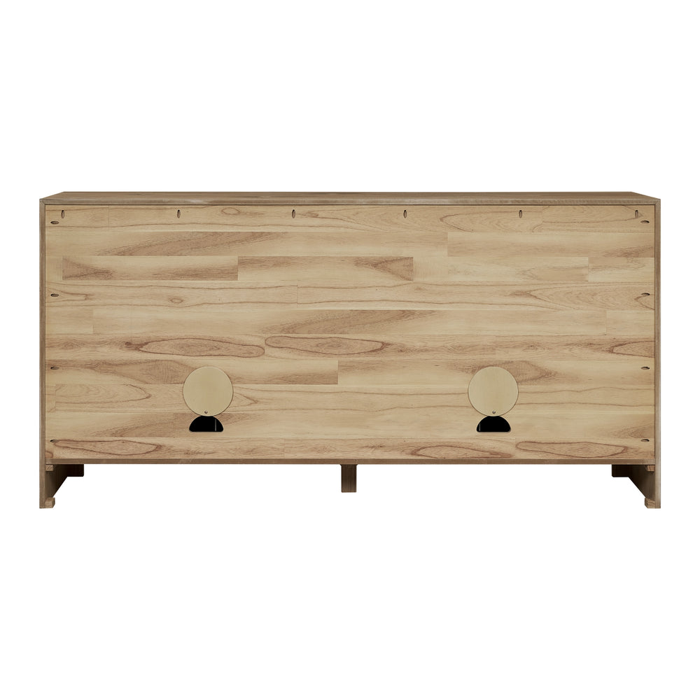 Kingston Herringbone Buffet/Sideboard 4 Doors - Light Natural - view 7