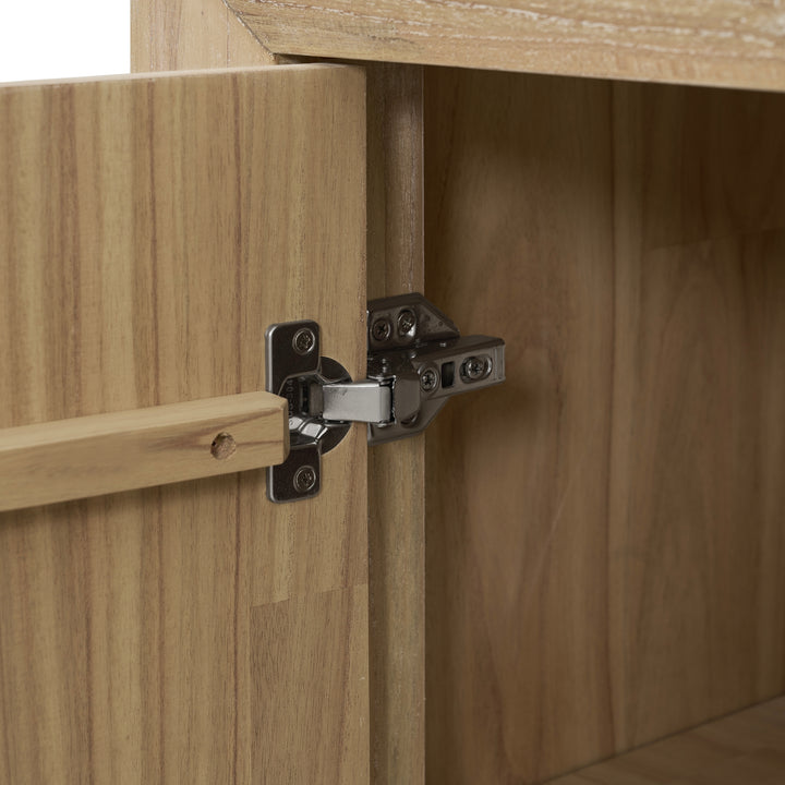 Kingston Herringbone Buffet/Sideboard 4 Doors - Light Natural - view 11