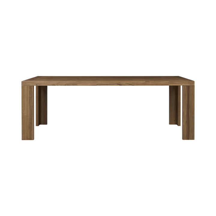 Kingston Herringbone 86" Dining Table - Hazelnut Brown - view 5