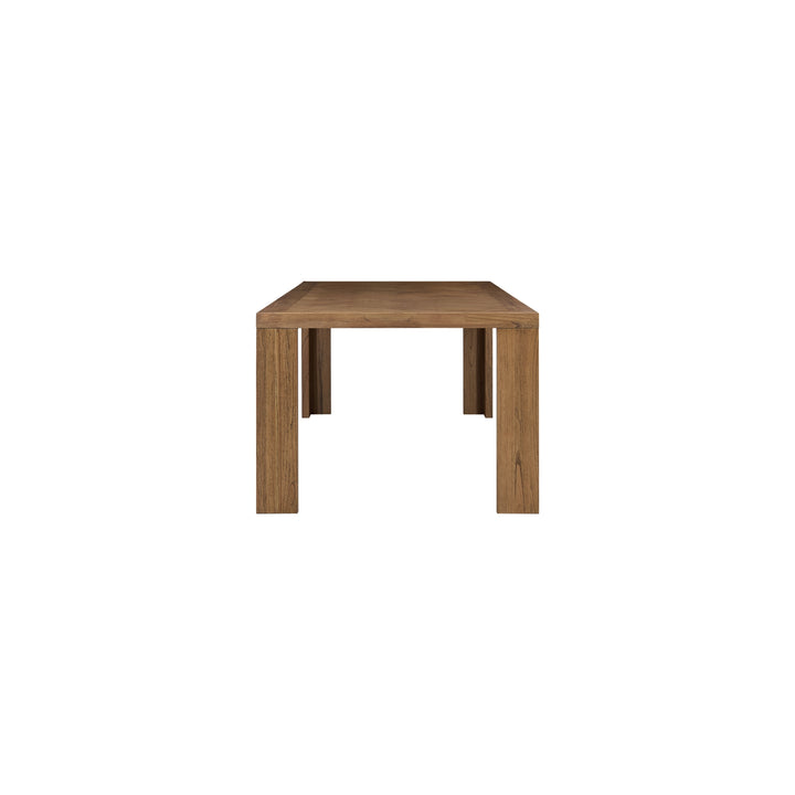 Kingston Herringbone 86" Dining Table - Hazelnut Brown - view 6
